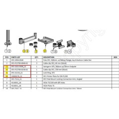 Ergonomic Solutions KIT: Swingarm AP2,Cable Clip - HMSHOST-INT5-02